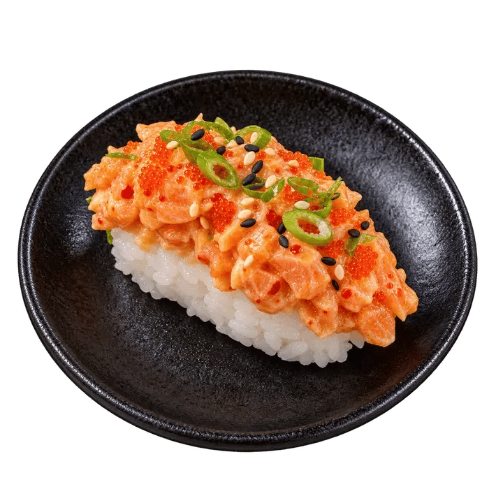 Nigiri s pálivým lososem