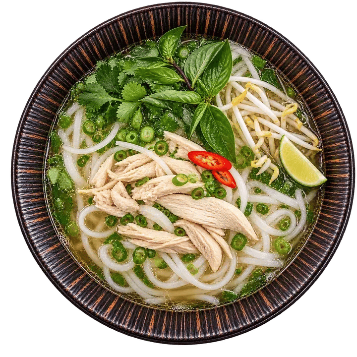 Pho, vietnamská polévka s kuřecím masem